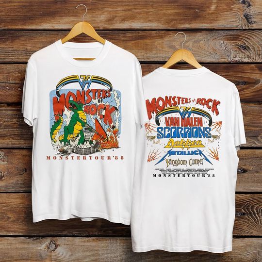Vintage 1988 Monsters of Rock Tour Tshirt
