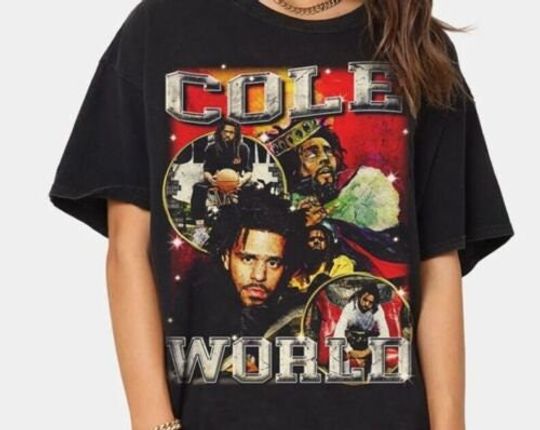 Vintage J Cole T-shirt, Rapper Raptees T-Shirt