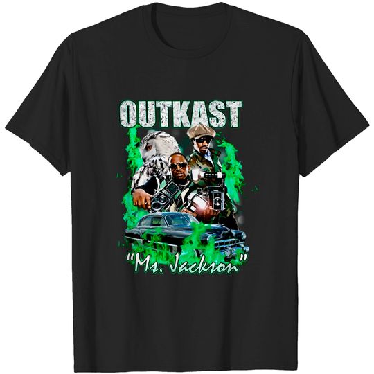 Gift Outkast Ms. Jackson Shirt Vintage Hip Hop 90s Retro Graphic Tee Rap