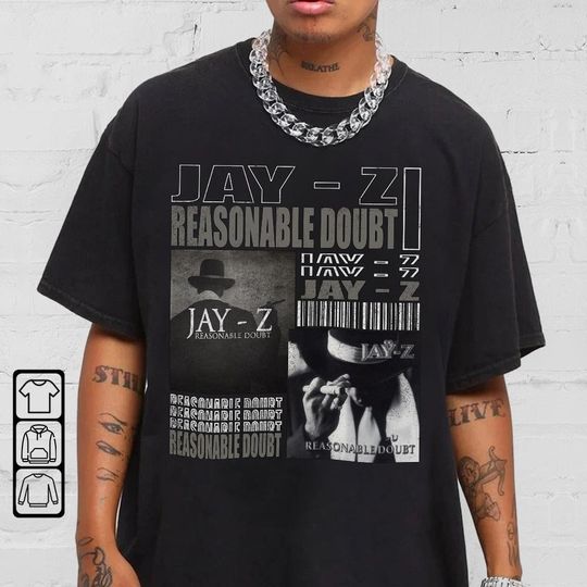 Jay Z Reasonable Doubt Shirt, Jay Z Style Hip Hop 90s Vintage T-Shirt