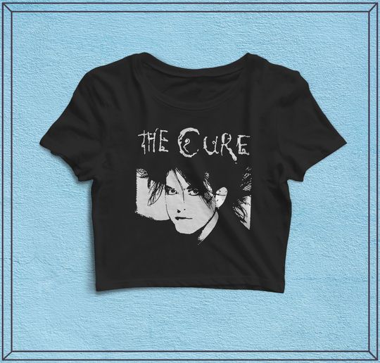 The Cure Robert Smith Vintage Crop Top - Music Shirt, The Cure Shirt