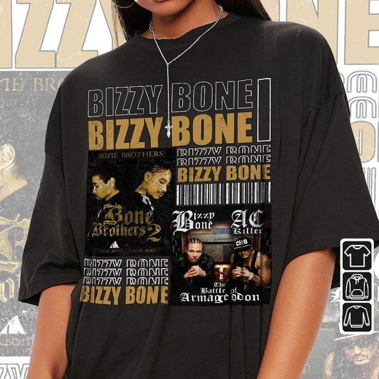 Bizzy Bone Shirt, Bizzy Bone Tee, Bizzy Bone Style Vintage Hip Hop 90s Retro Graphic Tee