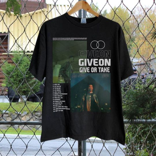 Vintage Bootleg Inspired Giveon - Give or Take, Graphic Unisex Album List T-Shirt