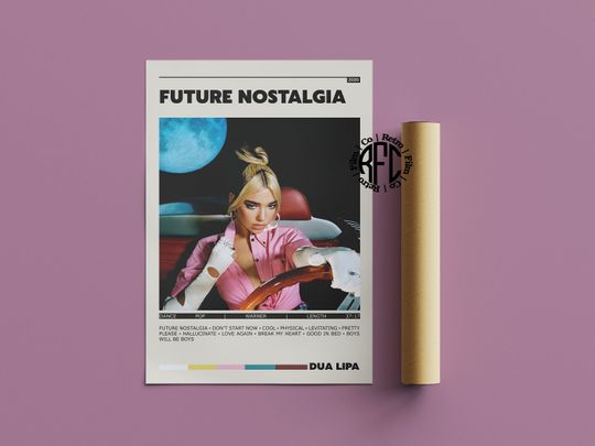 Dua Lipa Future Nostalgia Poster