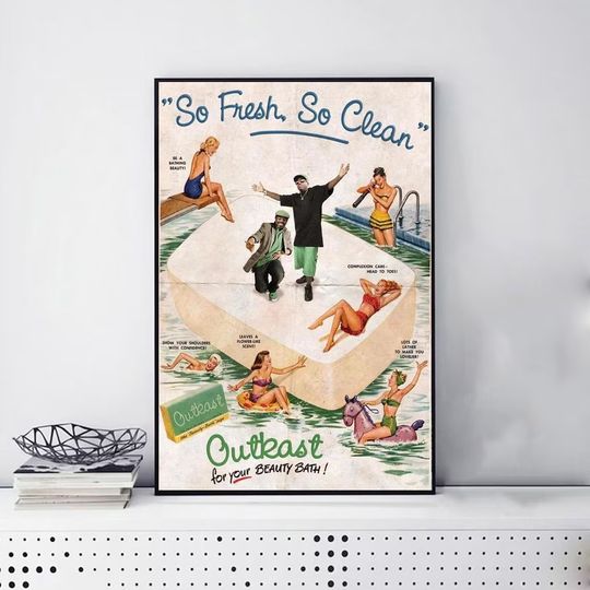 Outkast So Fresh So Clean Retro Music Poster