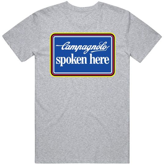 Campagnolo Spoken Here Italian Bicycle Parts Retro Vintage Cycles T Shirt