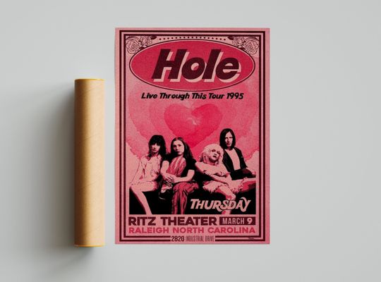 Hole band live through this 1995 poster