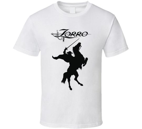 El Zorro Legend Vintage Classic Rare Throwback Old School Tv Movie T Shirt