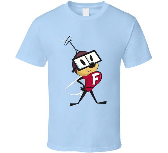 Rare Fearless Fly Vintage Classic Retro Throwback Old School Cartoon T Shirt