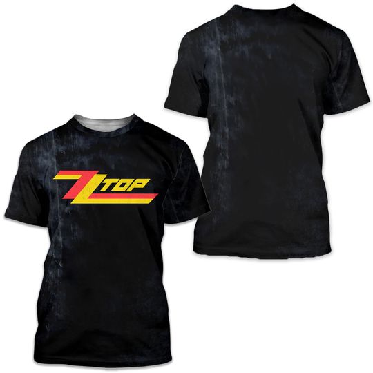 ZZ Top Stonewash 3D T Shirt