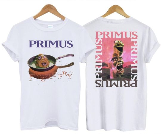 1990 Primus Frizzle Fry Album Promo T-Shirt, Primus Band Shirt, Primus Tour 1990 Shirt