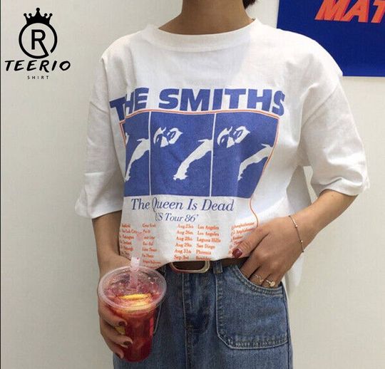 The Smiths Us Tour 1986 Shirt, Queen Is D.ead Shirt, Morrissey Alt Indie Rock Band Shirt