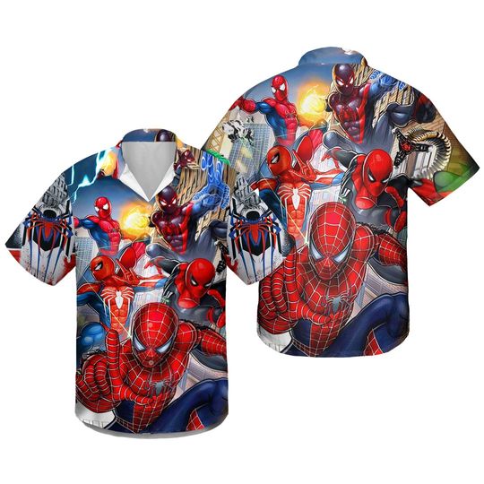 Spiderman 3D All Over Printed Hawaiian Shirt, Hawaiian Shirt