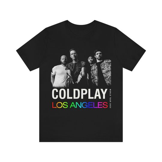 Coldplay Music Of The Spheres World Tour T-Shirt, 2023 Coldplay Tour Concerts in Los Angeles