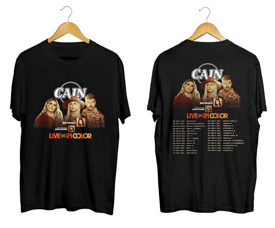 Cain Band Shirt Live And In Color Shirts Cain Band Tour 2023 T-shirt