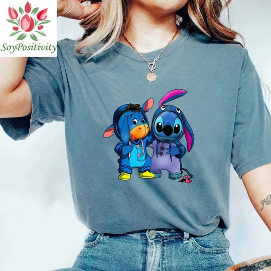 Disney Eeyore and Stitch Friends Lilo and Stitch Matching Shirt, Disney World Tee