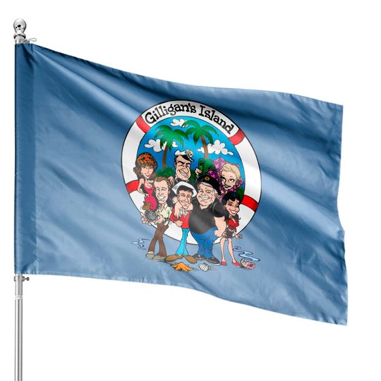 Gilligans Island crew color House Flags