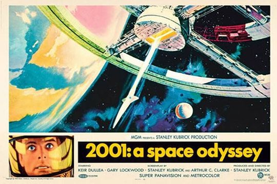 2001 A Space Odyssey Vintage Movie Sheet Poster