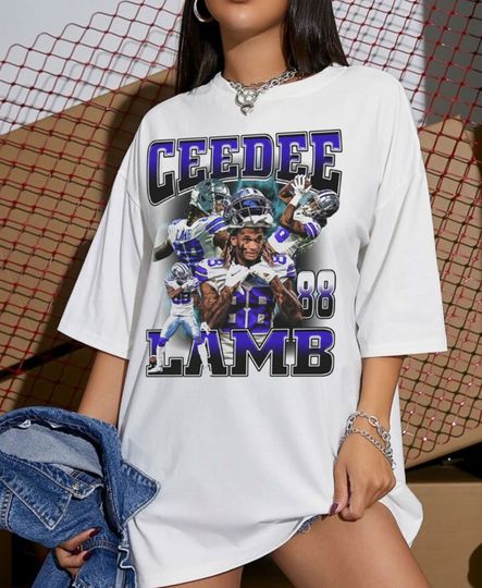 Ceedee Lamb Vintage Style 90s / Dallas Texas Football Team