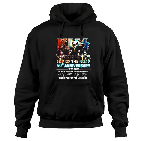 Kiss End Of The Road 50th Anniversary 1973-2023 Signatures Hoodies