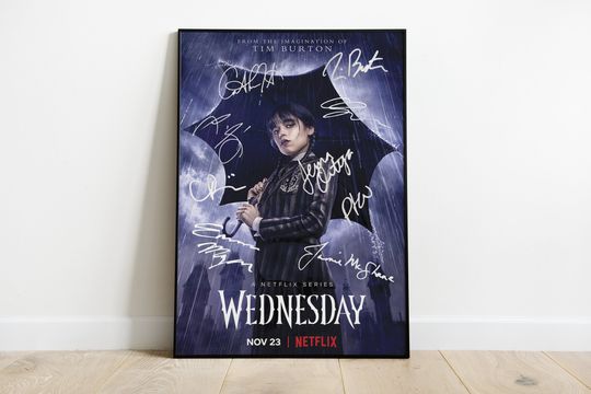 Wednesday Poster with Cast/Crew Signatures - Signed Film Poster Collection