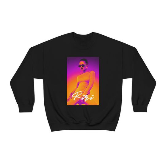 Riri Sweatshirt - Rihanna Sweatshirt - Hip Hop Clothing - Rapper Sweatshirt - RNB Music - Rihanna Gift - Unisex Crewneck Sweatshirt
