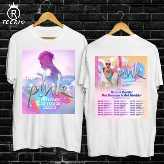 Pink Shirt, P!nk Shirt, Tour Ladies T Shirt, Pink Summer Carnival 2023 Shirt