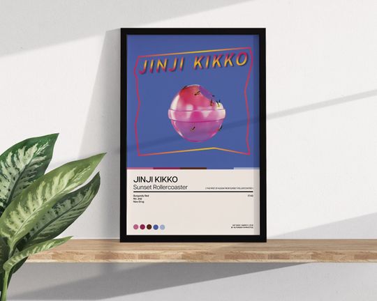 JINJI KIKKO - Sunset Rollercoaster - Poster - Album