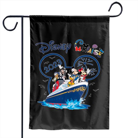 Disney Cruise 2023 Garden Flags, Mickey Cruise Garden Flags, Cruise Garden Flags, Disney Cruise Garden Flags