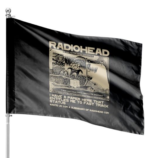 Radiohead House Flags, Vintage Radiohead House Flags