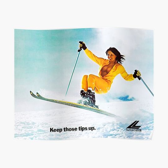 Ski Girl Premium Matte Vertical Poster