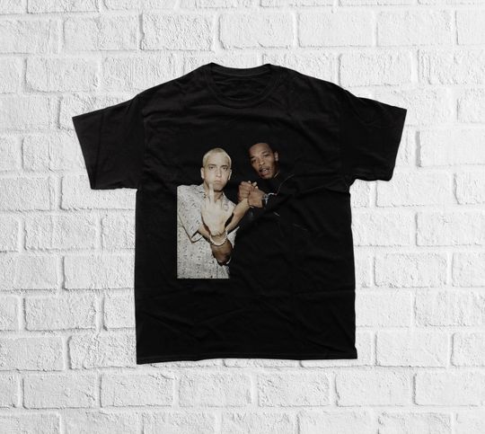 Eminem & Dr.Dre Shirt - Rapper Tee - 90s Hip Hop Clothing - Eminem Shirt
