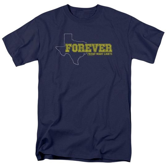Friday Night Lights Texas Forever Adult Navy Blue Shirts