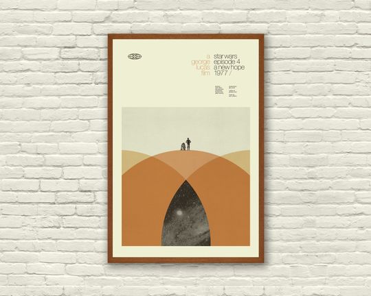 STAR WARS Inspired A New Hope Art Print Movie Poster
