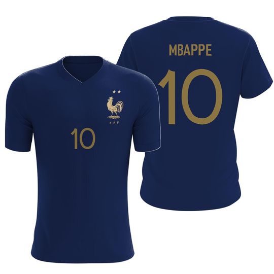 France Home Custom Mbappe Football Jersey