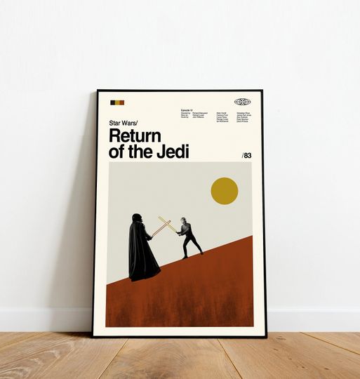 Return of the Jedi - Star Wars - Minimalist Art - Retro Modern - Vintage Poster