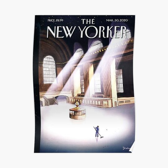 The New Yorker Magazine March 30, 2020 Premium Matte Vertical Poster