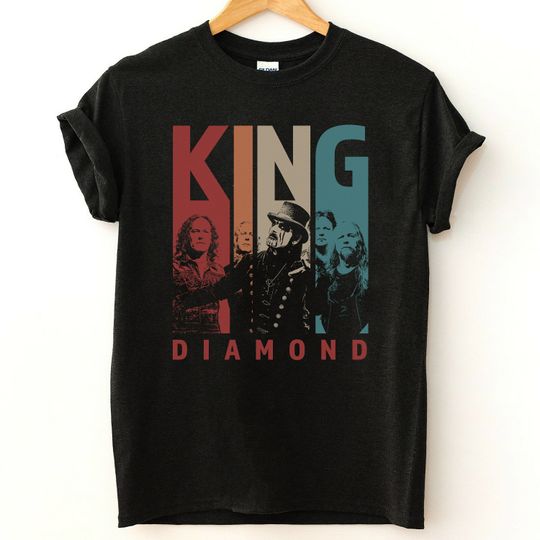 Retro Vintage King Diamond T-Shirt, King Diamond Shirt, Retro Gift Tee