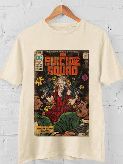 Harley Quinn escape fan art comic Vintage 90's Shirt