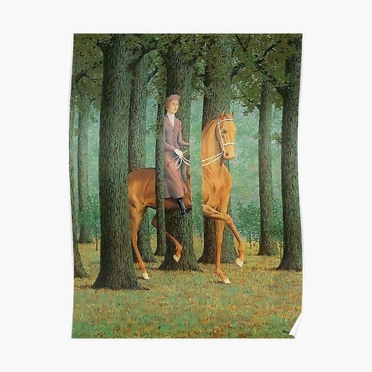 Rene Magritte - The Blank Signature Premium Matte Vertical Poster