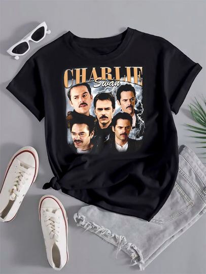 Charlie Swan Twilight Saga Vintage T Shirt, Twilight Saga 90s T-shirt