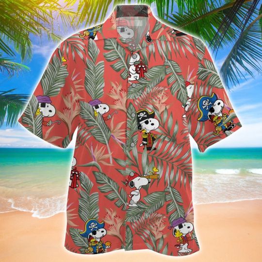 Snoopy Hawaiian Shirt,Disney Hawaiian Shirt, Aloha Hawaiian Shirt, Vacation Hawaiian Shirt