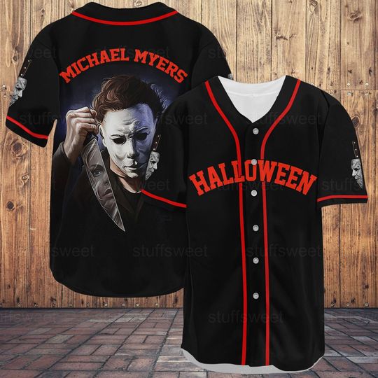 Michael Myers Baseball Shirt, Michael Myers Jersey, Horror Jersey Shirt