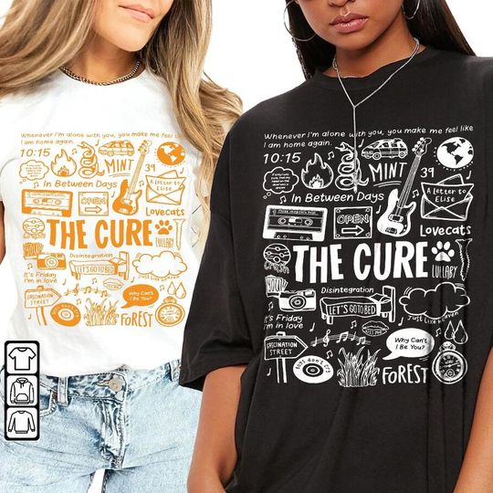 The Cure Shirt, The Cure Album, The Cure Band Shirt