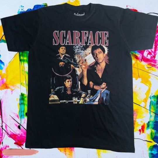 Vintage Scarface Tony Montana Al Pacino Movie T-shirt, Vintage Scarface T-Shirt