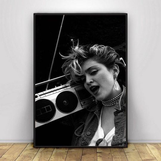 Madonna Vintage Poster, Rock Music Legends Poster