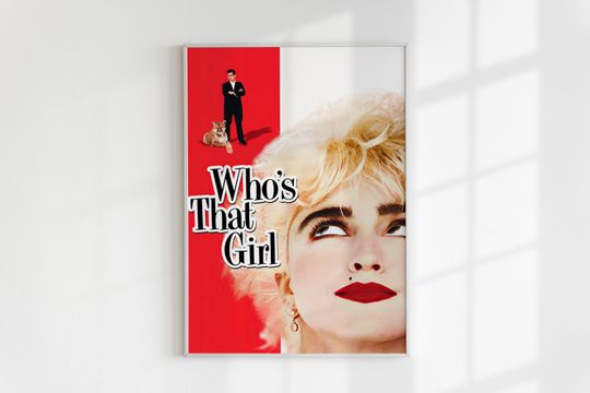 Madonna Who's That Girl 1987 Movie by Triposter, Madonna Poster