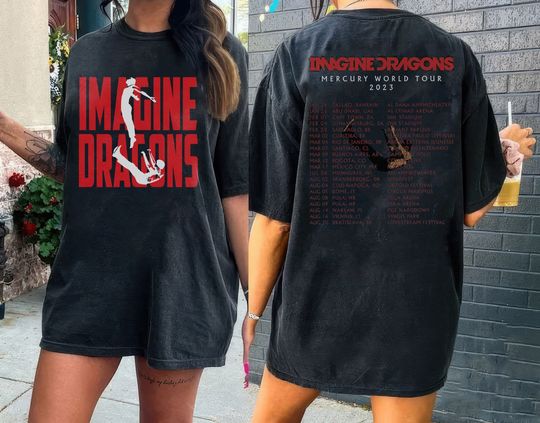 NEW 2023 Imagine Dragon Mercury World Tour T Shirt