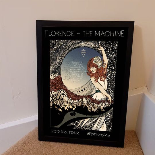 Vintage Florence + the Machine 2015 Tour Inspired Poster
