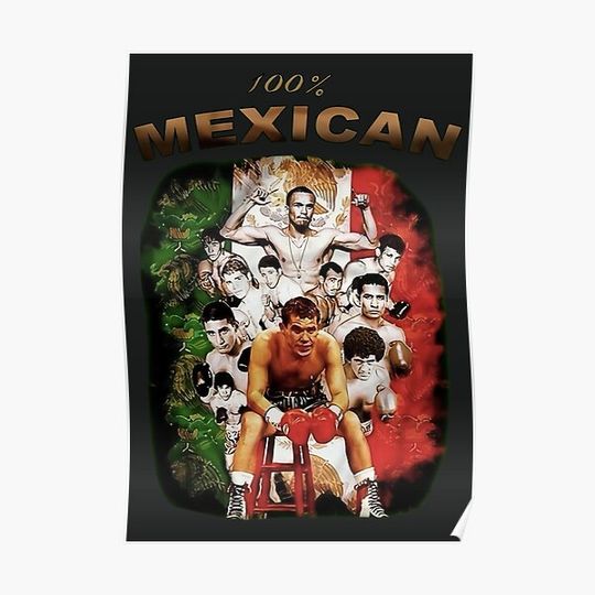 Mexican Boxing Legends Premium Matte Vertical Poster
